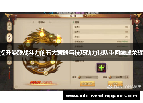 提升曼联战斗力的五大策略与技巧助力球队重回巅峰荣耀