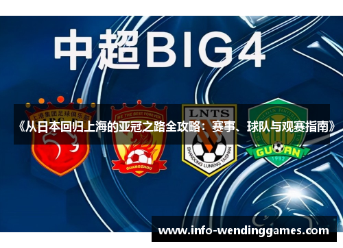 《从日本回归上海的亚冠之路全攻略：赛事、球队与观赛指南》