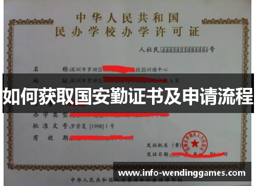 如何获取国安勤证书及申请流程